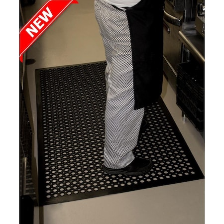 Durable Office Products 36 x 60 in. Workstation Edge Anti-Fatigue MatBlack 421S35BK